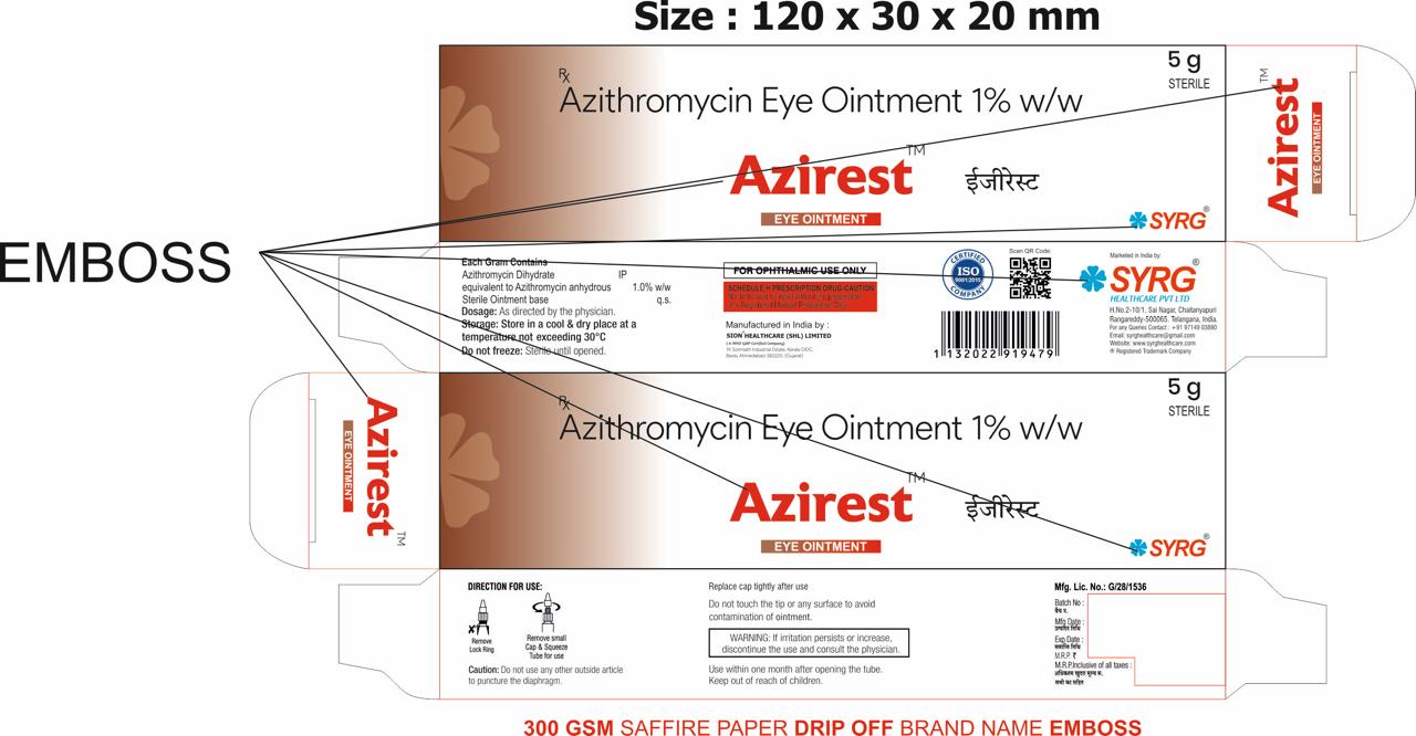 Azithromycin Eye Ointment 1% w/w