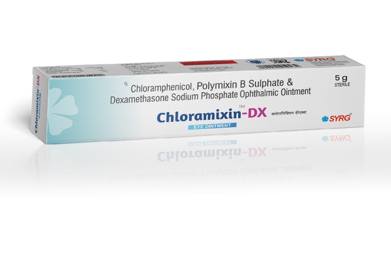 Chloramphenicol, Polymixin B Sulphate & Dexamethasone Sodium Phosphate Ophthalmic Ointment