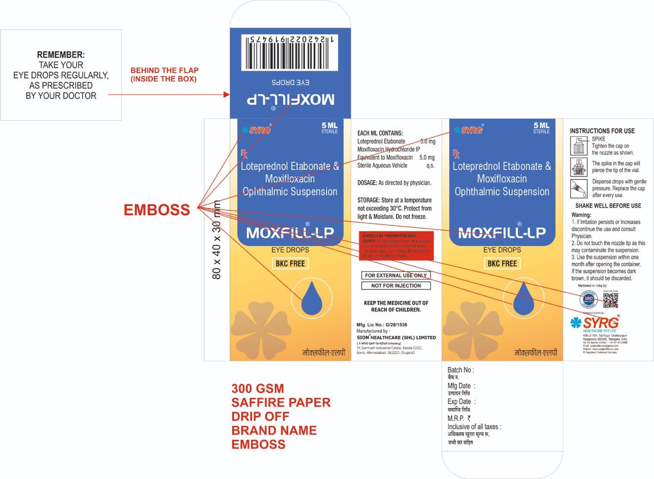  Moxifloxacin 0.5% w/v + Loteprednol Etabonate 0.5% w/v